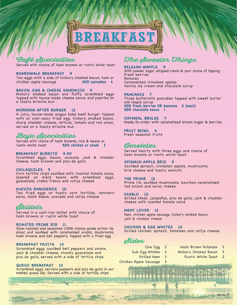 Baja Beach Cafe Menu - Image 2