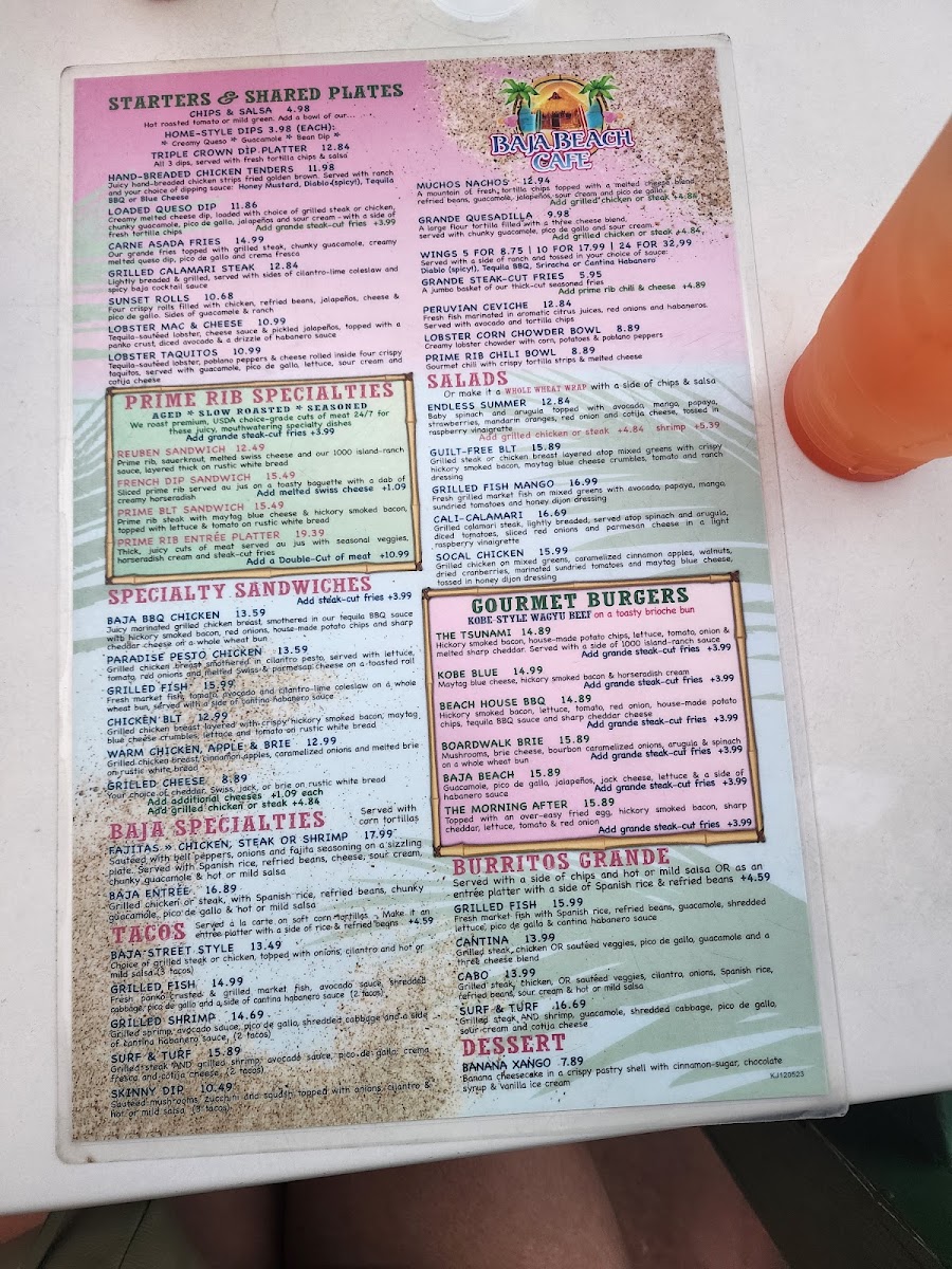 Baja Beach Cafe Menu - Image 6